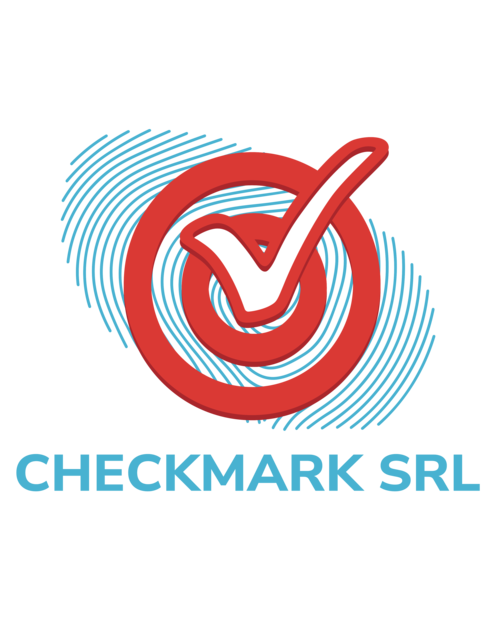 Isotipo Checkmark: huella, target y check ascendente